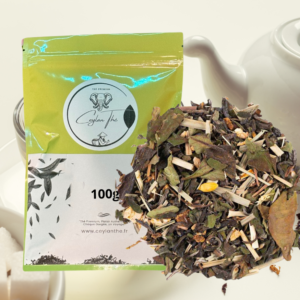 Thé Blanc mélangés Gingembre Menthe (2)