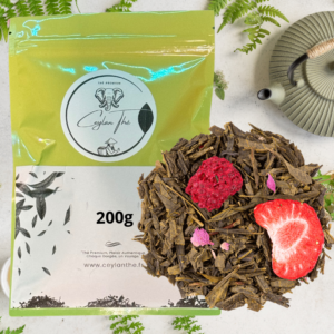 Thé vert mélangés Fraise Framboise (2)